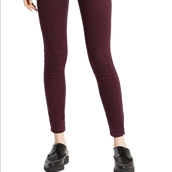 Levi’s Burgundy Super Skinny Jeans - Picture 3 of 5